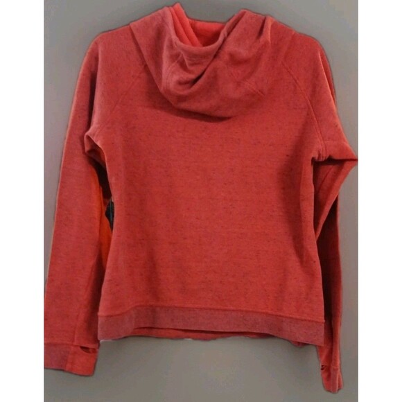Nike Funnel Neck Hoodie M Rust Red Heather Pullover Athleisure EUC - Picture 5 of 8
